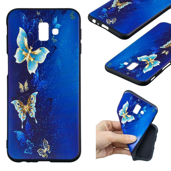 

Силиконовый (TPU) чехол UniCase Color Style для Samsung Galaxy J6+ (J610) - Butterfly Embossment Patterned TPU