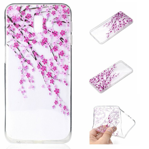 

Силиконовый (TPU) чехол Deexe Pretty Glossy для Samsung Galaxy J6+ (J610) - Cherry Blossom