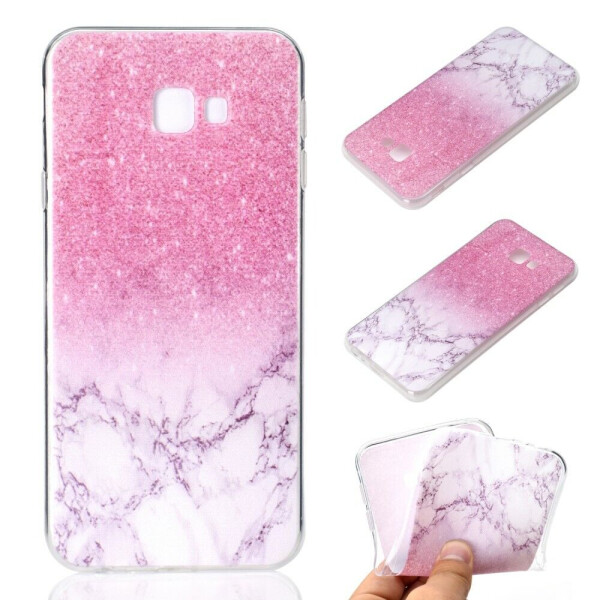 

Силиконовый (TPU) чехол Deexe Pretty Glossy для Samsung Galaxy J4+ (J415) - Pink Marble
