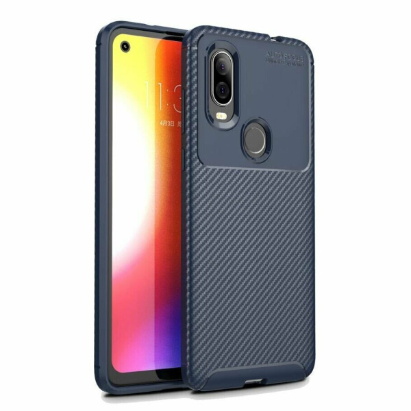 

Защитный чехол Deexe Fusion для Motorola One Vision (XT1970) - Blue