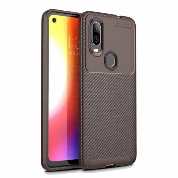 

Защитный чехол Deexe Fusion для Motorola One Vision (XT1970) - Coffee
