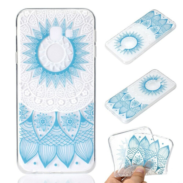

Силиконовый (TPU) чехол Deexe Pretty Glossy для Samsung Galaxy J4+ (J415) - Blue Mandala