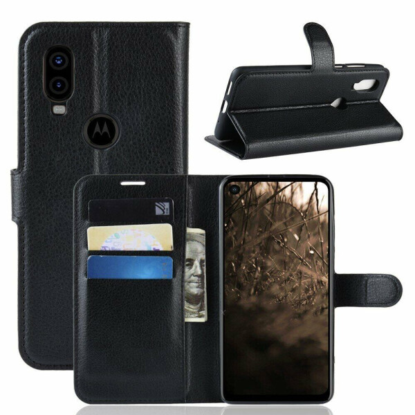

Чехол-книжка Deexe Book Type для Motorola One Vision (XT1970) - Black