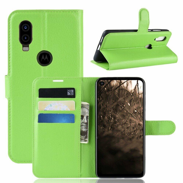 

Чехол-книжка Deexe Book Type для Motorola One Vision (XT1970) - Green