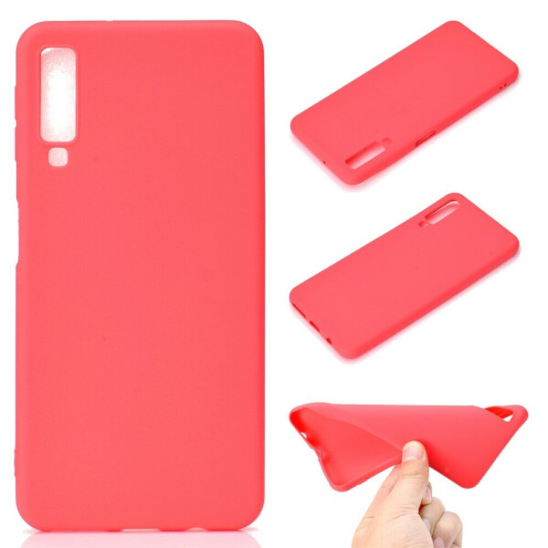 

Силиконовый (TPU) чехол Deexe Matte Case для Samsung Galaxy A7 2018 (A750) - Red