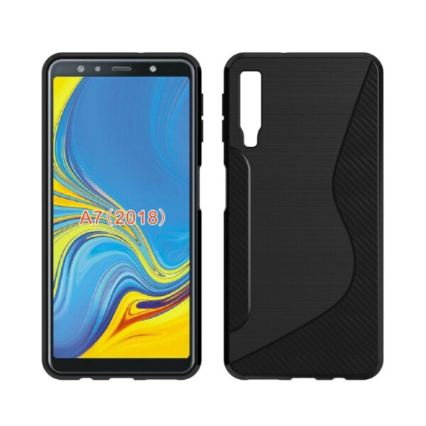 

Силиконовый (TPU) чехол Deexe S Line для Samsung Galaxy A7 2018 (A750) - Black