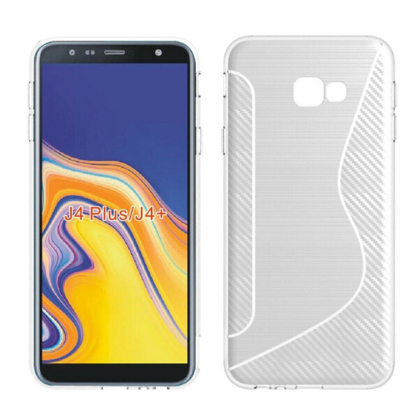 

Силиконовый (TPU) чехол Deexe S Line для Samsung Galaxy J4+ (J415) - White