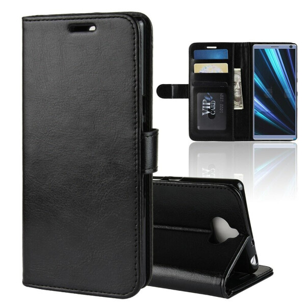 

Чехол-книжка Deexe Wallet Style для Sony Xperia 10 - Black