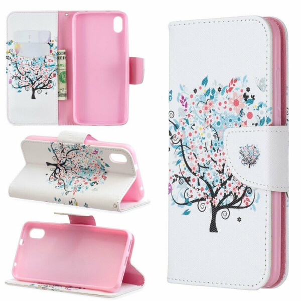 

Чехол-книжка Deexe Color Wallet для Xiaomi Redmi 7A - Flowered Tree