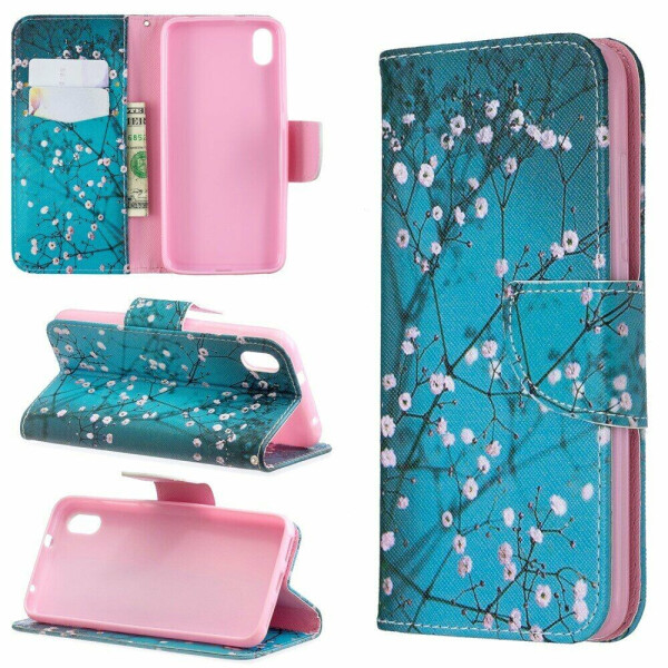 

Чехол-книжка Deexe Color Wallet для Xiaomi Redmi 7A - Tree with Flowers
