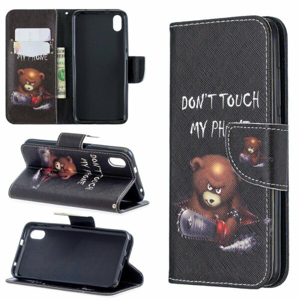

Чехол-книжка Deexe Color Wallet для Xiaomi Redmi 7A - Bear And Its Warnings