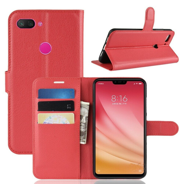 

Чехол-книжка Deexe Book Type для Xiaomi Mi 8 Lite - Red