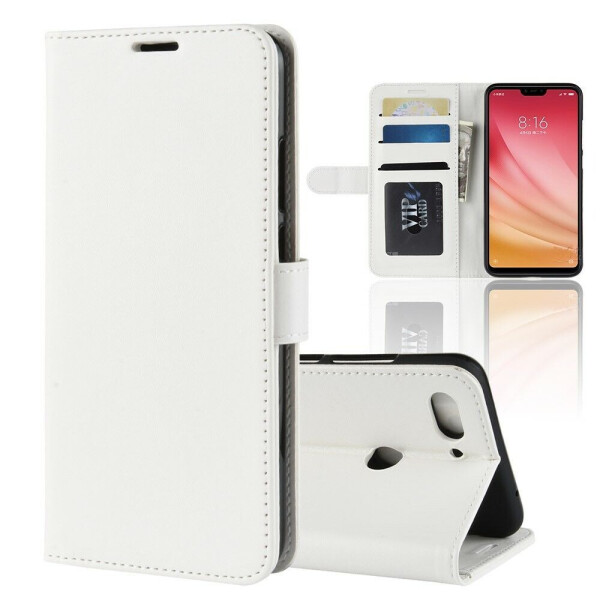 

Чехол-книжка Deexe Wallet Style для Xiaomi Mi 8 Lite - White