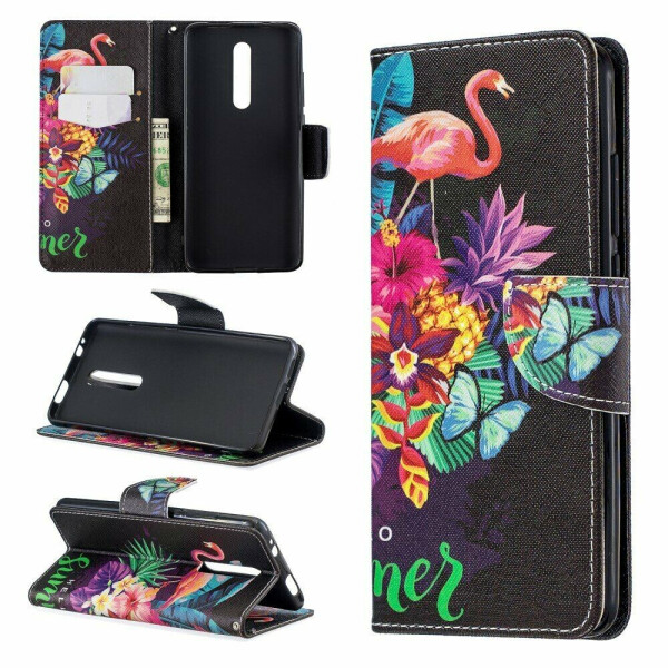 

Чехол-книжка Deexe Color Wallet для Xiaomi Mi 9T / Mi 9T Pro / Redmi K20 / Redmi K20 Pro - Flamingos and Flowers