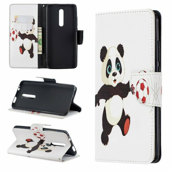 

Чехол-книжка Deexe Color Wallet для Xiaomi Mi 9T / Mi 9T Pro / Redmi K20 / Redmi K20 Pro - Panda Playing Football