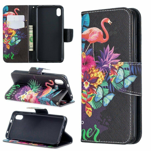 

Чехол-книжка Deexe Color Wallet для Xiaomi Redmi 7A - Crane and Flowers