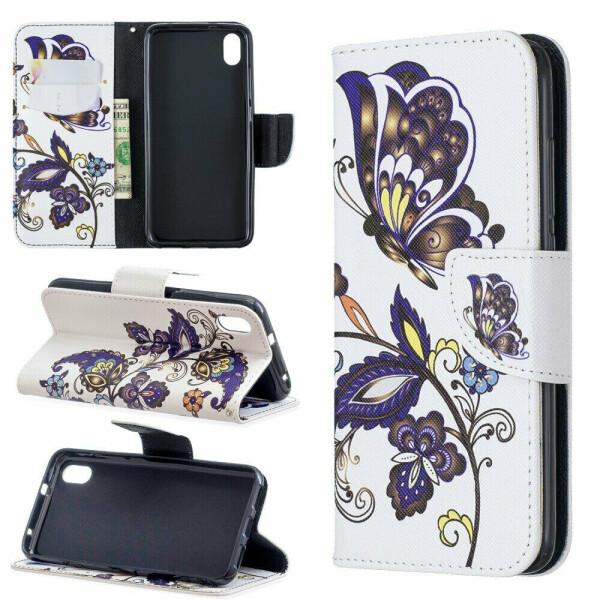 

Чехол-книжка Deexe Color Wallet для Xiaomi Redmi 7A - Butterfly Pattern