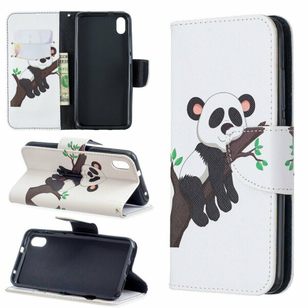 

Чехол-книжка Deexe Color Wallet для Xiaomi Redmi 7A - Panda Climbing Tree