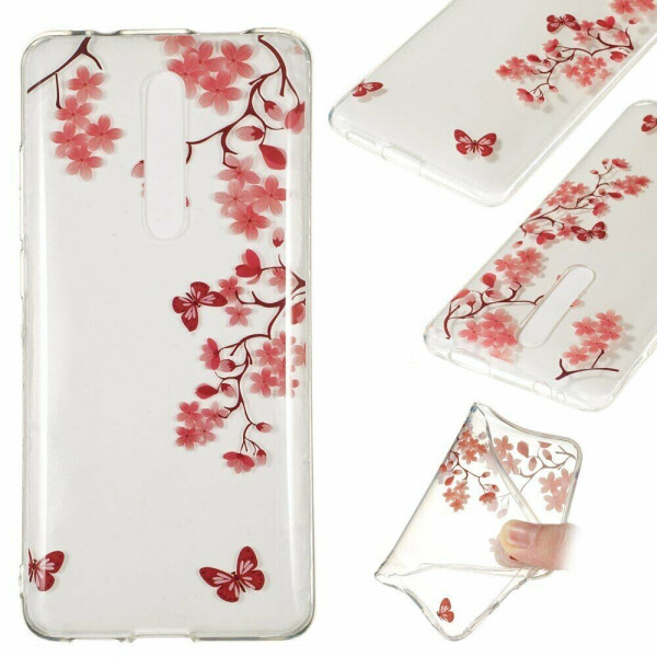 

Силиконовый (TPU) чехол Deexe Pretty Glossy для Xiaomi Mi 9T / Mi 9T Pro / Redmi K20 / Redmi K20 Pro - Red Flowers