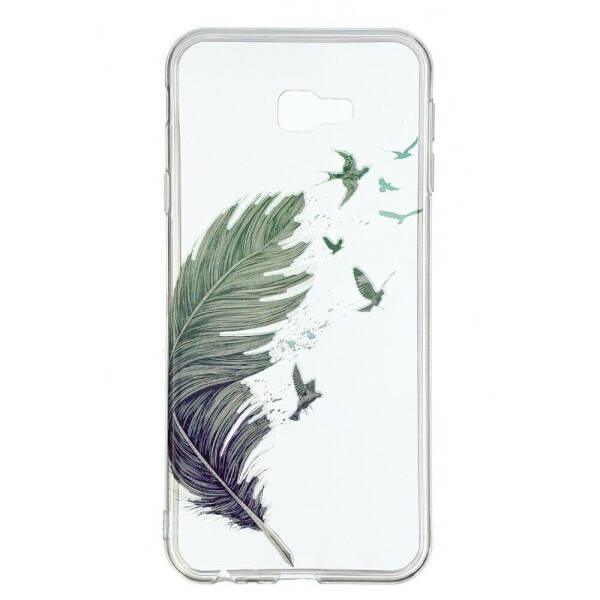 

Силиконовый (TPU) чехол Deexe Pretty Glossy для Samsung Galaxy J4+ (J415) - Feather