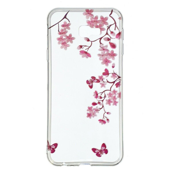 

Силиконовый (TPU) чехол Deexe Pretty Glossy для Samsung Galaxy J4+ (J415) - Flowers and Butterflies