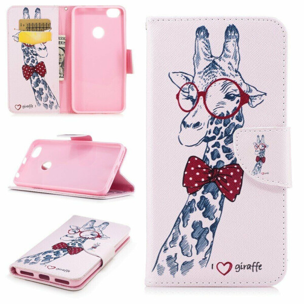 

Чехол-книжка Deexe Color Wallet для Xiaomi Redmi Note 5A Prime - Adorable Giraffe Wearing Glasses