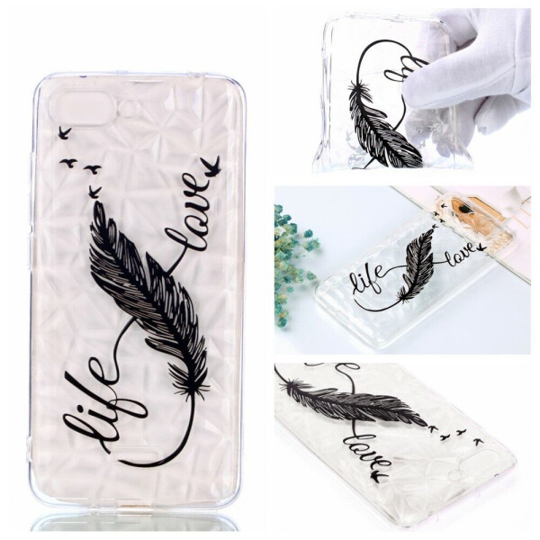 

Силиконовый чехол UniCase 3D Diamond Pattern для Xiaomi Redmi 6A - Feather Pattern 3D Diamond Texture