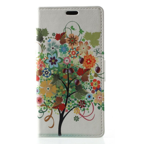 

Чехол Deexe Life Style Wallet для Xiaomi Redmi 6A - Flowers Tree with Fruits