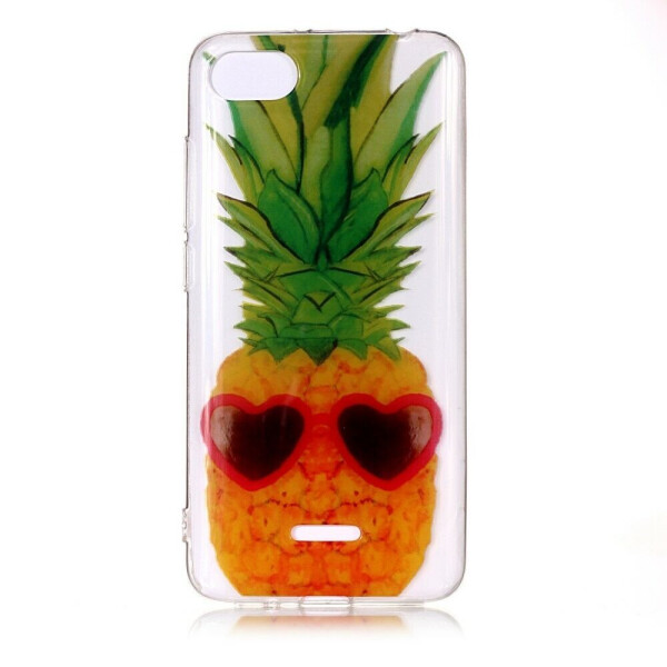

Силиконовый (TPU) чехол Deexe Pretty Glossy для Xiaomi Redmi 6A - Pineapple
