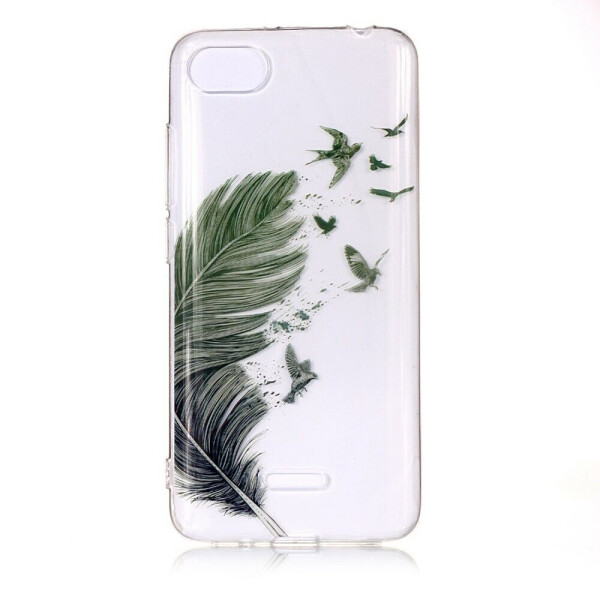 

Силиконовый (TPU) чехол Deexe Pretty Glossy для Xiaomi Redmi 6A - Feather