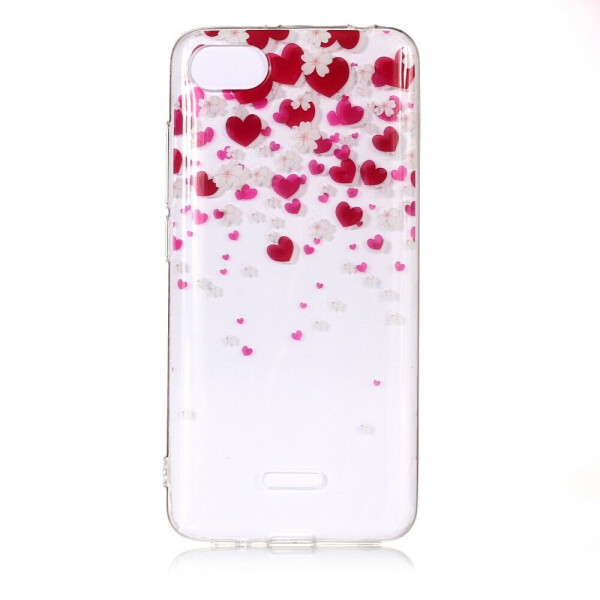 

Силиконовый (TPU) чехол Deexe Pretty Glossy для Xiaomi Redmi 6A - Hearts