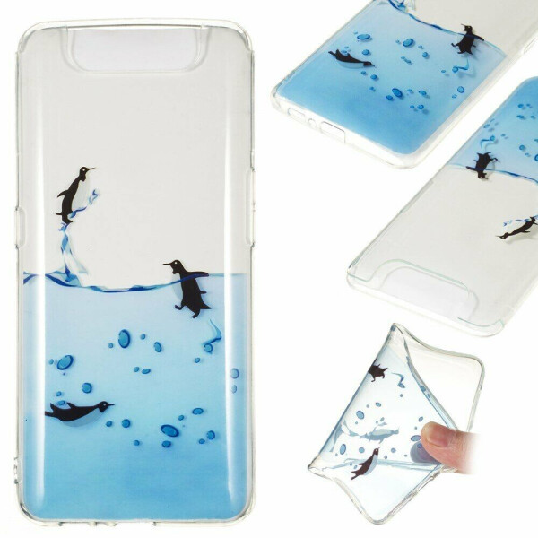

Силиконовый (TPU) чехол Deexe Pretty Glossy для Samsung Galaxy A80 (A805) - Penguin