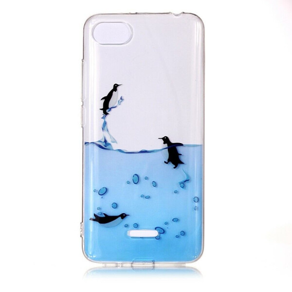 

Силиконовый (TPU) чехол Deexe Pretty Glossy для Xiaomi Redmi 6A - Lovely Penguin
