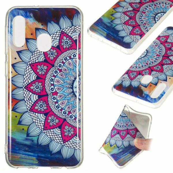 

Силиконовый (TPU) чехол Deexe LumiCase для Samsung Galaxy A20e - Malanda Flowers