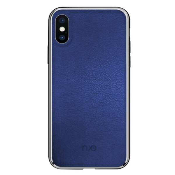 

Защитный чехол NXE Genuine Leather Cover для Apple iPhone XS Max - Blue