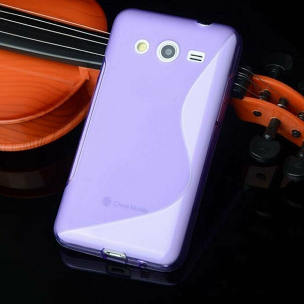 

Силиконовая накладка Deexe S Line для Samsung Galaxy J2 (J200) - Violet