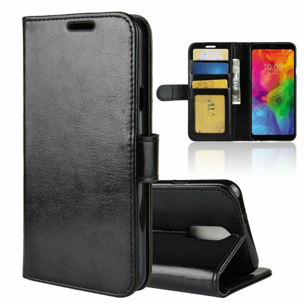 

Чехол-книжка Deexe Wallet Style для LG Q7 / Q7+ - Black