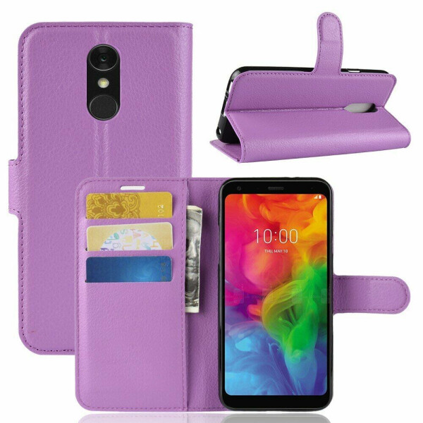 

Чехол-книжка Deexe Book Type для LG Q7 / Q7+ - Purple