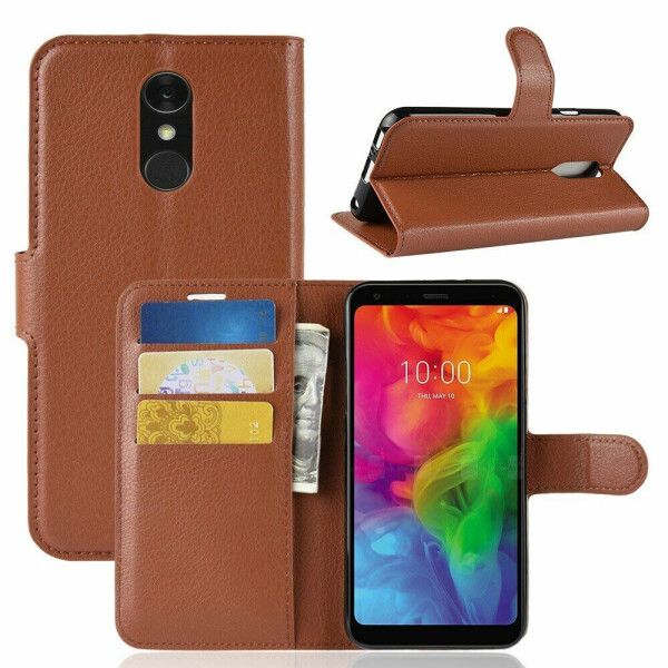 

Чехол-книжка Deexe Book Type для LG Q7 / Q7+ - Brown