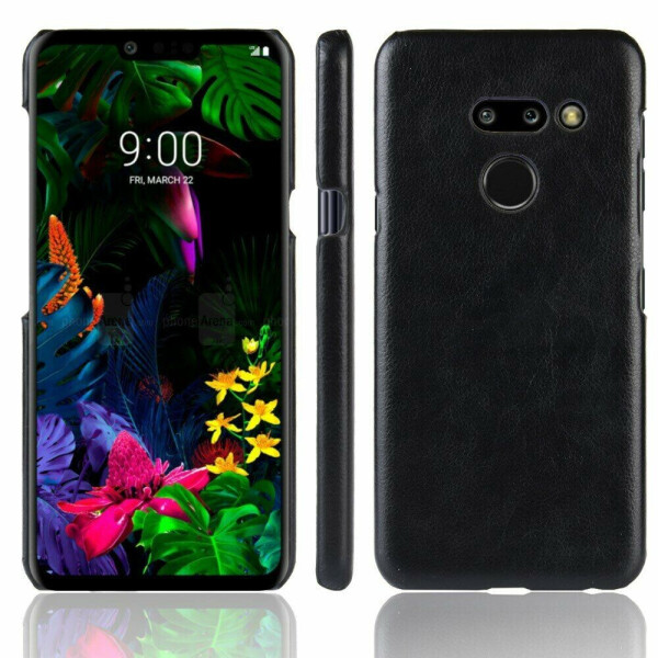 

Защитный чехол Deexe Leather Back Cover для LG G8 ThinQ - Black