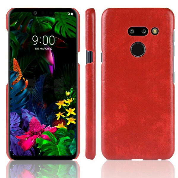 

Защитный чехол Deexe Leather Back Cover для LG G8 ThinQ - Red