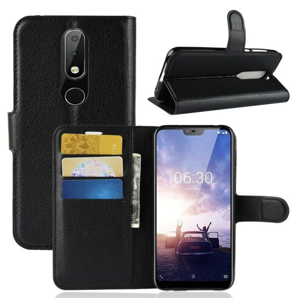 

Чехол-книжка Deexe Book Type для Nokia 6.1 Plus / Nokia X6 - Black