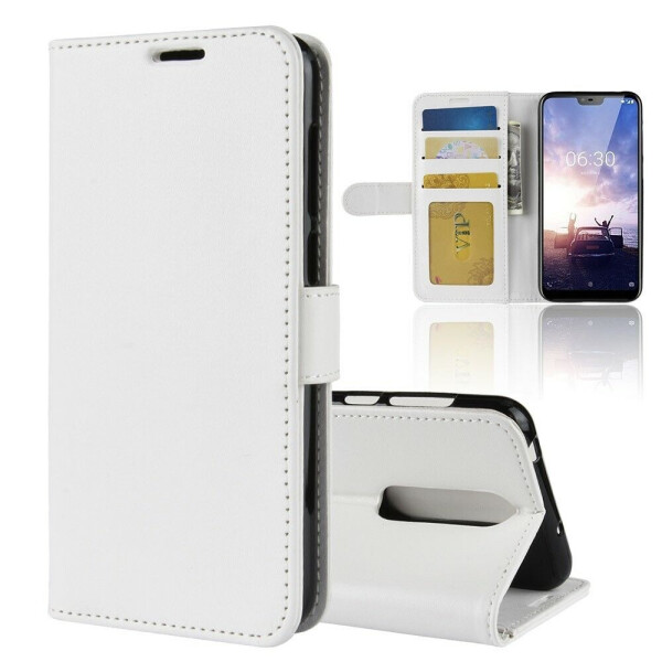 

Чехол-книжка Deexe Wallet Style для Nokia 6.1 Plus / Nokia X6 - White
