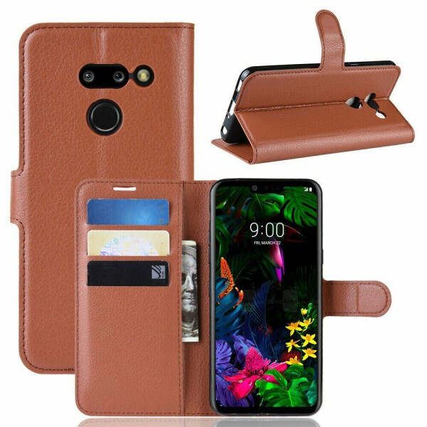 

Чехол-книжка Deexe Book Type для LG G8 ThinQ - Brown
