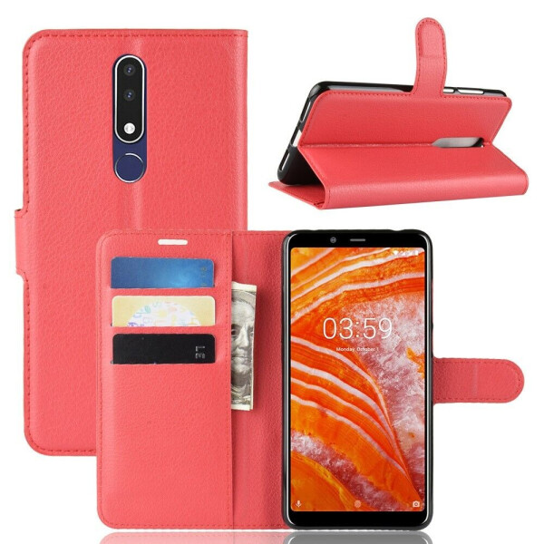 

Чехол-книжка Deexe Book Type для Nokia 3.1 Plus - Red