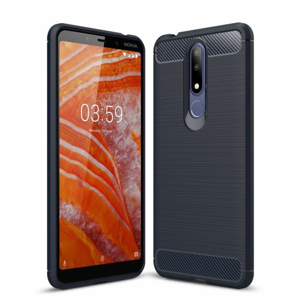 

Защитный чехол UniCase Carbon для Nokia 3.1 Plus - Dark Blue
