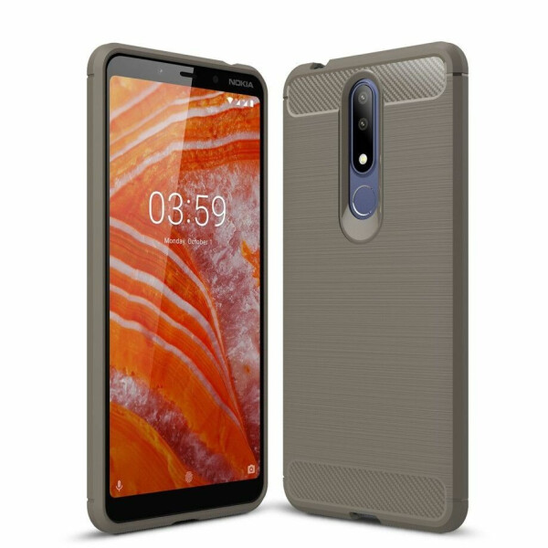 

Защитный чехол UniCase Carbon для Nokia 3.1 Plus - Grey