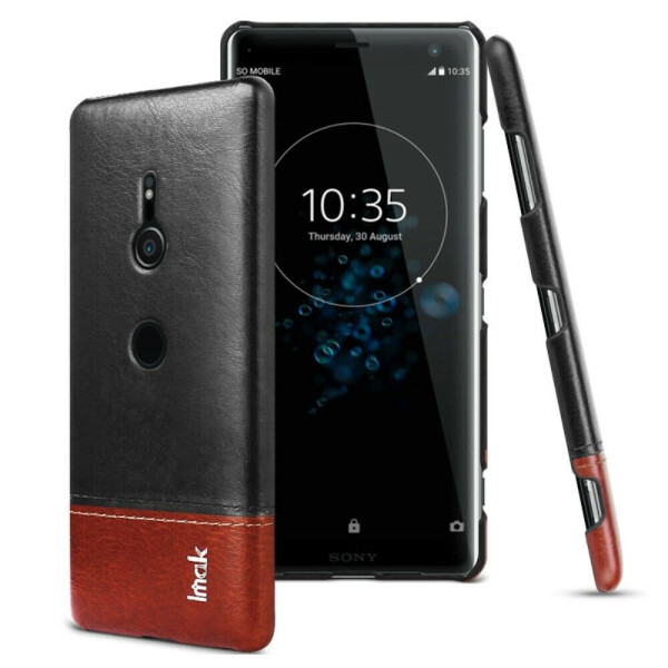 

Защитный чехол IMAK Leather Series для Sony Xperia XZ3 - Black / Brown