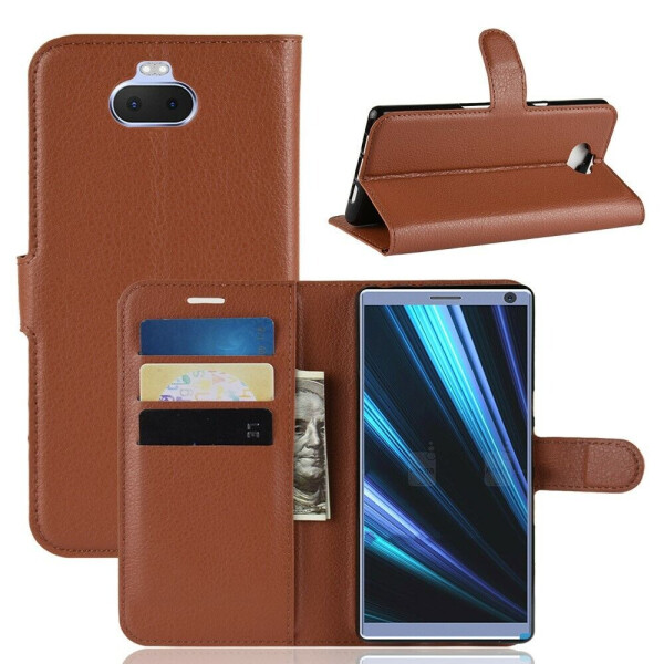 

Чехол-книжка Deexe Book Type для Sony Xperia 10 Plus - Brown