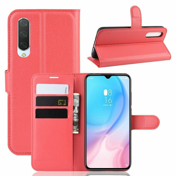 

Чехол-книжка Deexe Book Type для Xiaomi Mi CC9 / Mi 9 Lite - Red
